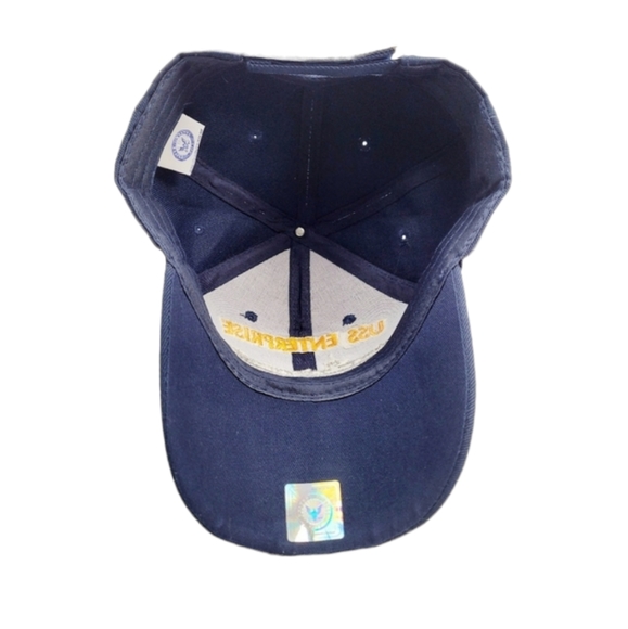 Official Licensed Product US Navy Embroidered USS Enterprise CVN-65 Baseball Hat - Picture 7 of 9